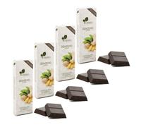 Ciokarrua | Cioccolato Modica Zenzero | Cioccolato Senza Glutine e Senza Lattosio | Modica Cioccolato Grezzo Zenzero - 4 x 100 Gram