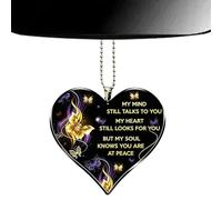 Ciondoli a Forma di Cuore per Decorare Specchietto Retrovisore Auto - Ciondolo a Forma di Cuore Amore per Auto, Per l'Auto Ciondoli | Adatto a Donne, Uomini, Ragazze, Interni e Anche Zaino