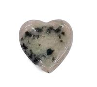 Ciondoli a forma di cuore per la creazione di gioielli, accessorio alla moda, struttura in pietra per gioielli unici e accessori artigianali a forma di cuore di, One Size, come descritto, come