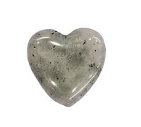 Ciondoli a forma di cuore per la creazione di gioielli, accessorio alla moda, struttura in pietra per gioielli unici e accessori artigianali a forma di cuore di, One Size, come descritto, come