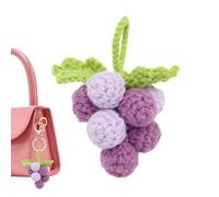 Ciondoli A Forma Di Grappolo D'Uva - Decorazione Adorabile All'Uncinetto Realizzata A Mano,Ciondoli Per Accessori Borsa A Mano | Per Auto Donne Ragazze Borse Tote Zaini Portachiavi