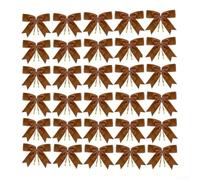 Ciondoli a forma di papillon in velluto, 30 pezzi, rosso, bordeaux | Rosso bordeaux rosa bianco marrone, finitura lussuosa, festivo, facile da appendere, materiale durevole