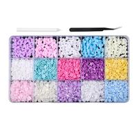 Ciondoli a forma mista a forma di fiocco per unghie, perline con retro piatto, decorazioni artistiche per acrilico