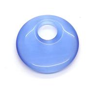 Ciondoli ad anello sagomati 4 colori Medita sul ciondolo Materiale fai da te Creazione di orecchini 40 mm Misura 1 pz(Blue-1pc)
