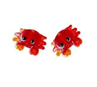 Ciondoli artistici a forma di crostacei, con perline, granchi/granchi, ornamenti in vetro per gioielli fatti a mano, braccialetti, accessori, idea regalo, per cercare crostacei, m, come descritto