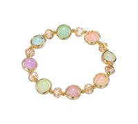 Ciondoli Bracciali Bracciale in vetro di sfumato Bracciale con colorato per regalo di compagni di classe e amici della ragazza Braccialetti Da Coppia (D, A)