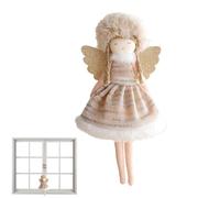 Ciondoli d'angelo, Ornamenti di Peluche di Natale | Ornamenti decorativi in Velluto - Decorazione natalizia 'angelo del piede legato portatile per la finestra del balcone 'albero di Natale