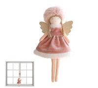 Ciondoli decorativi 'angelo della peluche, pendenti 'angelo - Ornamenti decorativi di Natale,Decorazione natalizia 'angelo del piede legato portatile per la finestra del balcone
