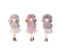 Ciondoli for albero di Natale for ragazze angelo in peluche rosa | Decorazioni natalizie, for l'albero di Natale e Capodanno(21-022-a)