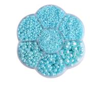 Ciondoli for unghie colorati con perle semicircolari, dimensioni miste | Le dimensioni miste da 2 mm a 10 mm offrono opzioni versatili for diversi design delle unghie