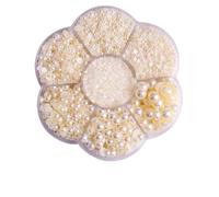 Ciondoli for unghie colorati con perle semicircolari, dimensioni miste | Le dimensioni miste da 2 mm a 10 mm offrono opzioni versatili for diversi design delle unghie