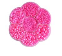 Ciondoli for unghie colorati con perle semicircolari, dimensioni miste | Le dimensioni miste da 2 mm a 10 mm offrono opzioni versatili for diversi design delle unghie