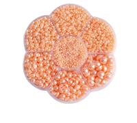 Ciondoli for unghie colorati con perle semicircolari, dimensioni miste | Le dimensioni miste da 2 mm a 10 mm offrono opzioni versatili for diversi design delle unghie