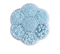 Ciondoli for unghie colorati con perle semicircolari, dimensioni miste | Le dimensioni miste da 2 mm a 10 mm offrono opzioni versatili for diversi design delle unghie