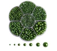 Ciondoli for unghie colorati con perle semicircolari, dimensioni miste | Le dimensioni miste da 2 mm a 10 mm offrono opzioni versatili for diversi design delle unghie
