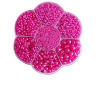 Ciondoli for unghie colorati con perle semicircolari, dimensioni miste | Le dimensioni miste da 2 mm a 10 mm offrono opzioni versatili for diversi design delle unghie