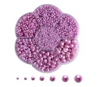 Ciondoli for unghie colorati con perle semicircolari, dimensioni miste | Le dimensioni miste da 2 mm a 10 mm offrono opzioni versatili for diversi design delle unghie