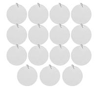 Ciondoli in Acciaio Inossidabile Lucidati a Specchio Rotondi 15 Pezzi | Argento, per DIY e Uso Quotidiano, Personalizzazione Leggera, Stile Classico Raffinato