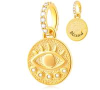 Ciondoli in argento Sterling 925 oro, gioielli per braccialetti e collane, ciondoli pendenti con scritta "Family Love Mom", a forma di cuore, stile hawaiano, regalo di compleanno per donne, ragazze