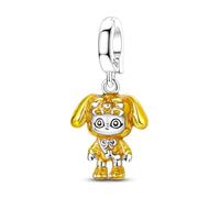 Ciondoli in argento Sterling 925 per braccialetti Pandora, ciondoli e perline per braccialetti e collane da donna, gioielli fai da te, 0.46cm/0.18inch, Argento sterling, Zirconie sintetico