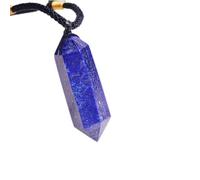 Ciondoli in Cristallo curativo con lapislazzuli Naturale, Collana con Ciondolo in Pietra preziosa a Doppia Punta, Gioielli Chakra per Uomo e Donna