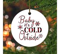 Ciondoli Per Albero Di Natale Baby It'S Cold Outside Ornamento Natalizio In Ceramica Con Corda D'Oro La Casa Decorazioni Ornamento In Ceramica
