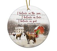 Ciondoli Per Albero Di Natale Farm Animals I Believe In The Sun Even When It Is Not Shining Natale Ornamenti Pendenti Classico Personalizzato Ornamento In Ceramica