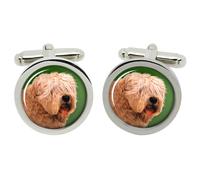 Ciondoli Per Polsino Soft Coated Wheaten Terrier In Scatola Di Cromo