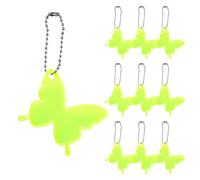 Ciondoli Riflettenti di Sicurezza per Zaino - Confezione da 10 riflettori a Farfalla, Impermeabile, Adatto ai Bambini, per Zaini, Fissaggio a Catena, rimorchio per Attrezzatura per Visione