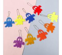 Ciondoli Riflettenti per Bambini, 13 pz Ciondolo Riflettente In PVC, Ciondolo Riflettente Portachiavi, Portachiavi di Sicurezza Riflettente con Catenella, Catena Per Cintura Riflettente Di Sicurezza