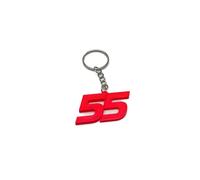 Ciondolo 5 Carlos Sainz CS55 F1, portachiavi pilota di Formula 1, portachiavi F1, gadget Formula 1 per chiavi auto, abbreviazione del nome del pilota di F1, multicolore, Keychain