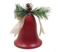 Ciondolo a campana in metallo progettato per uso stagionale, con un suono che squilla per migliorare l'albero delle vacanze e gli ornamenti per porte (tromba rossa)