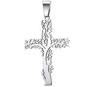 Ciondolo a catena Tree Cross - Argento