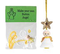 Ciondolo A Forma Di Albero Di Natale Con Bottoni | Giocattolo Interattivo,Kit Decorazioni Albero Di Natale Con Bottoni - per Parete Soggiorno Mensola Ragazzi Adolescenti Adulti