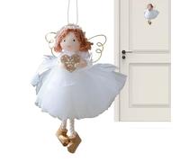 Ciondolo a forma di angelo per ragazze | Gonna da sogno in tulle - Natale dorate angelo ragazza decorazione per balcone, giardino, caffetteria, fattoria, davanzale, porta, soggiorno,