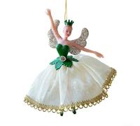 Ciondolo a forma di angelo tradizionale a forma di ballerina, per albero di Natale, con proprietà affidabili del materiale ABS (B oro ragazza)