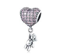 Ciondolo a forma di animale in argento Sterling per braccialetti Pandora (a forma di orso carino)