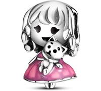 Ciondolo a forma di ape, gatto, sorella, madre, figlia, cuore, cane, girasole, amico, fiore, in argento Sterling 925, compatibile con braccialetti Pandora Charm Moments, Metallo Argento sterling