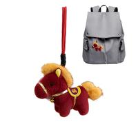 Ciondolo a forma di borsa a forma di cavallo, in morbido peluche staccabile, ornamento individuale per amici, colleghi, compleanno, festival, casa, viaggi, Capodanno, camera da, soggiorno