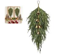 Ciondolo a forma di campanella di Natale vintage con corno per porta e fine F3D5