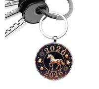 Ciondolo a Forma di Cavallo da Borsa | Charm per Zaino 2026 a Due Dimensioni | Portachiavi Divertenti per l'Anno del Cavallo | Per Compleanno Laurea Vacanza Viaggio E Per Bambini Adulti Ragazzi Ragazz