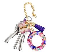 Ciondolo a forma di | Ciondolo a forma di lettera con farfalla e | Simpatico portachiavi moderno alla con iniziale, gioiello per bottiglia d'acqua per lo shopping all'aperto