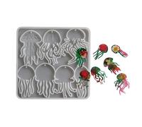 Ciondolo a forma di creatura marina in silicone di alta qualità, strumento per collane, orecchini e creazioni artistiche in argilla per amanti del mestiere creativo