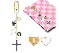 Ciondolo a forma di croce di Gesù, per amanti dei libri, per donne e uomini, portachiavi religioso, accessorio per e-reader, regali di fede per amanti dei libri, ciondoli cristiani per Kindle