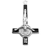 Ciondolo a forma di croce di San Pietro, in argento 925