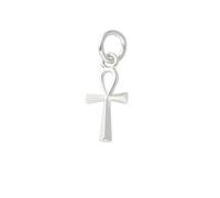 Ciondolo a forma di croce egiziana, in argento Sterling, 19 mm