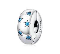 Ciondolo a forma di croce, in argento Sterling 925, con fermaglio, per braccialetti Pandora, Argento sterling