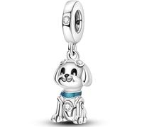 Ciondolo a forma di cucciolo di beagle, in argento 925, compatibile con braccialetti Pandora, Trollbeads, Chamilia, Biagi e molti altri braccialetti con ciondoli del Regno Unito.