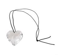 Ciondolo a forma di cuore da 30 mm/45 mm per casa, ufficio, giardino, porta arcobaleni colorati nel tuo spazio (30 mm trasparente)