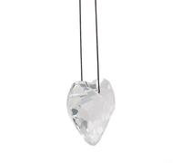 Ciondolo a forma di cuore da 30 mm/45 mm per casa, ufficio, giardino, porta arcobaleni colorati nel tuo spazio (45 mm trasparente)